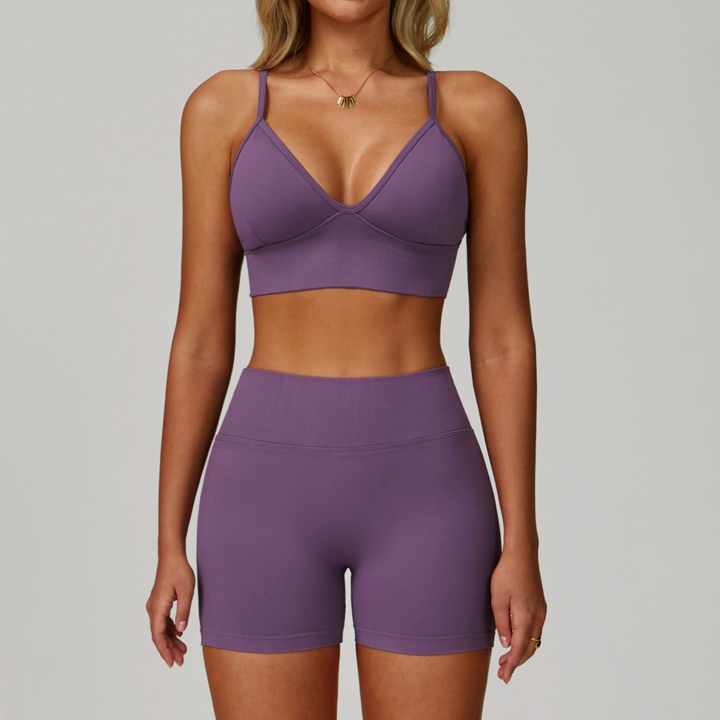 Seamless Tight Yoga Suit Waist Slimming Quick-drying Workout Clothes
