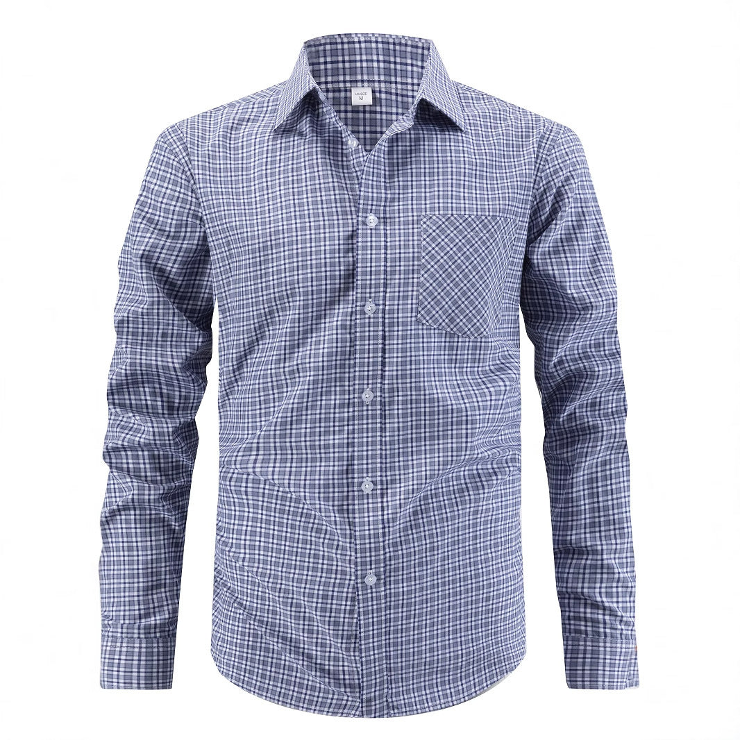 Men's Business-Casual Multi-Color Lapel Shirt