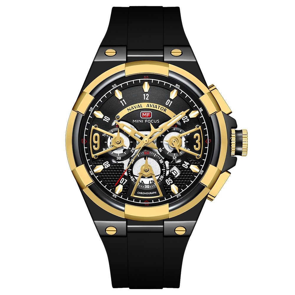 Casual Waterproof Quartz Floating Hollow Surface Watch