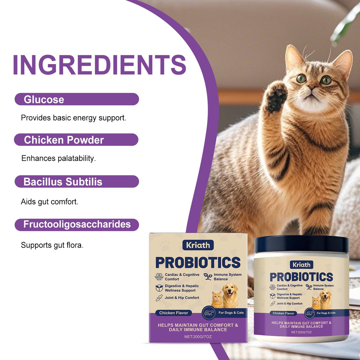 Probiotic Powder For Pet Intestinal Care