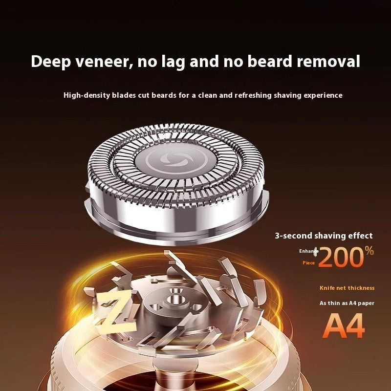 Mini Fully Washable Super Clean Portable Blade Men's Electric Shaver