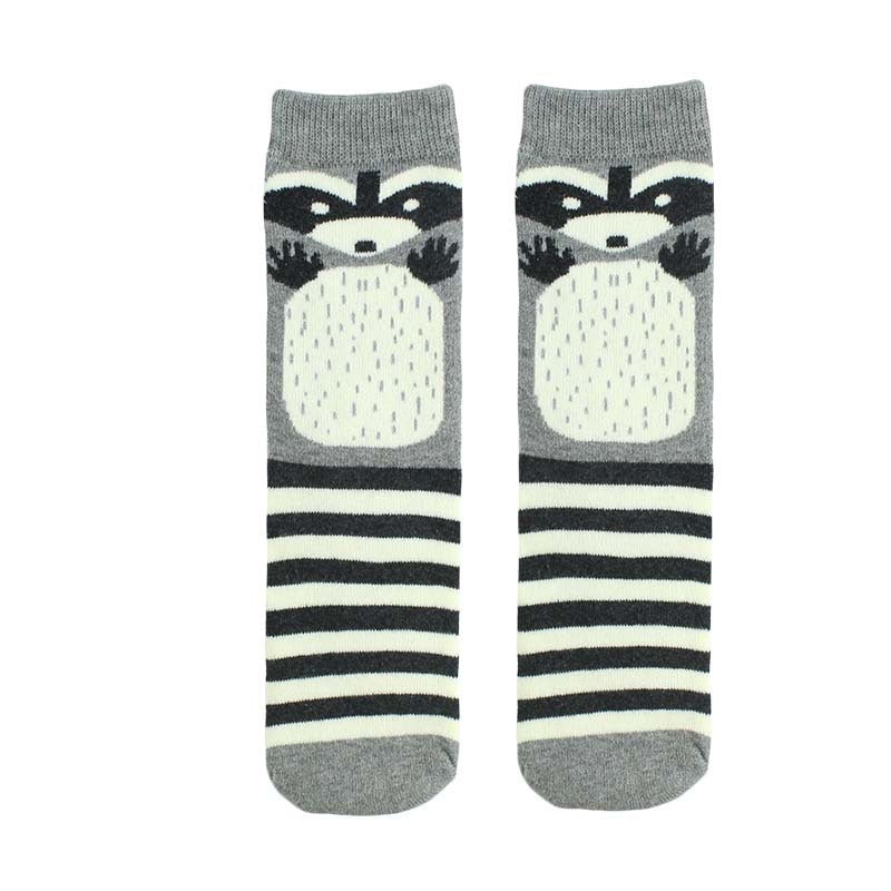 Cartoon Straight Terry Women's Socks Thickened And Warm