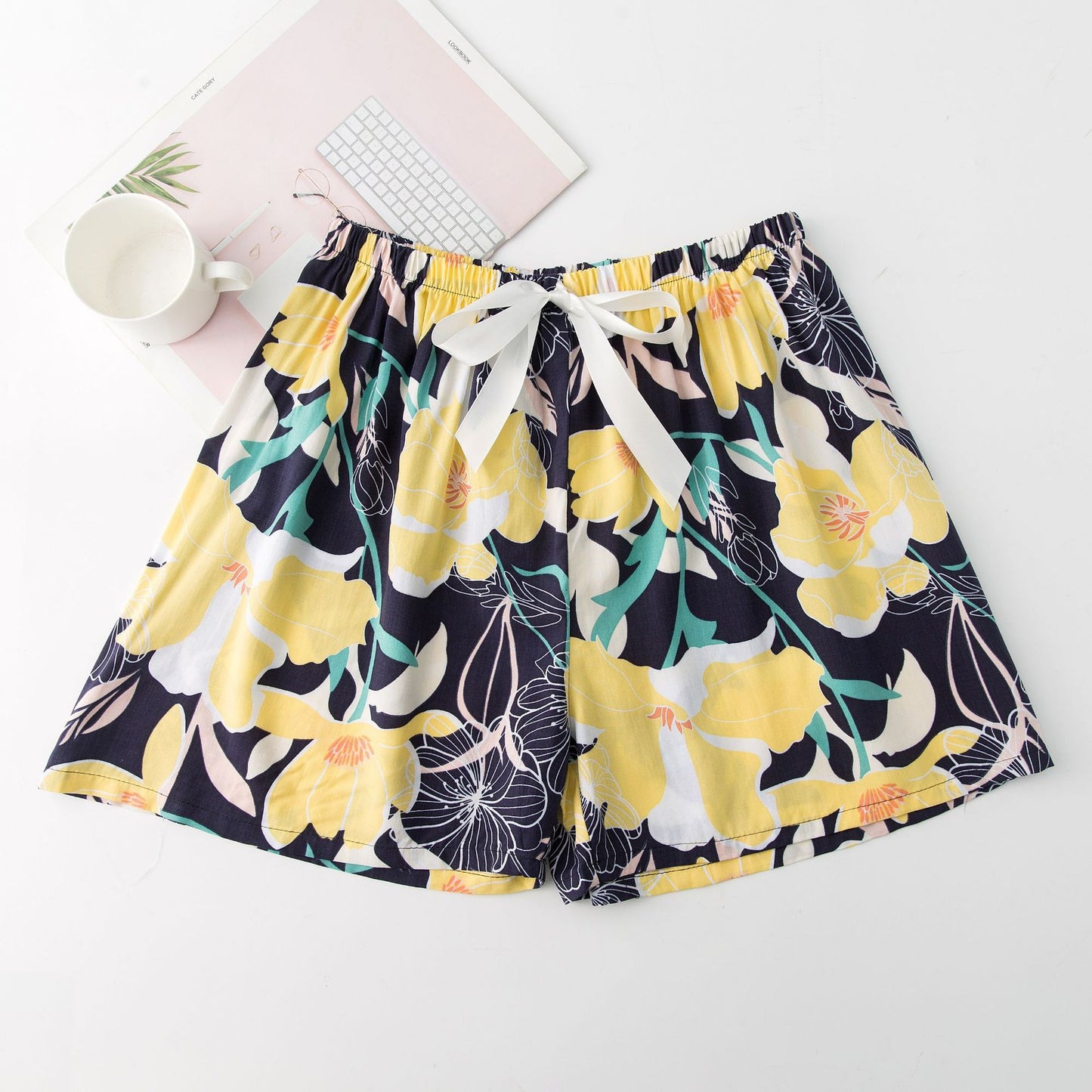 Shorts til kvinder Sommer Nye Pyjamasbukser i store størrelser, løse og tynde