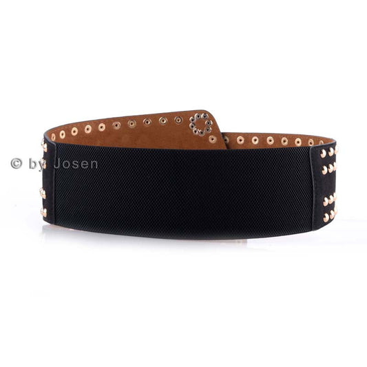 Personalized Rivet Punk Ladies With Elastic Wide Waistband Fashion Belt