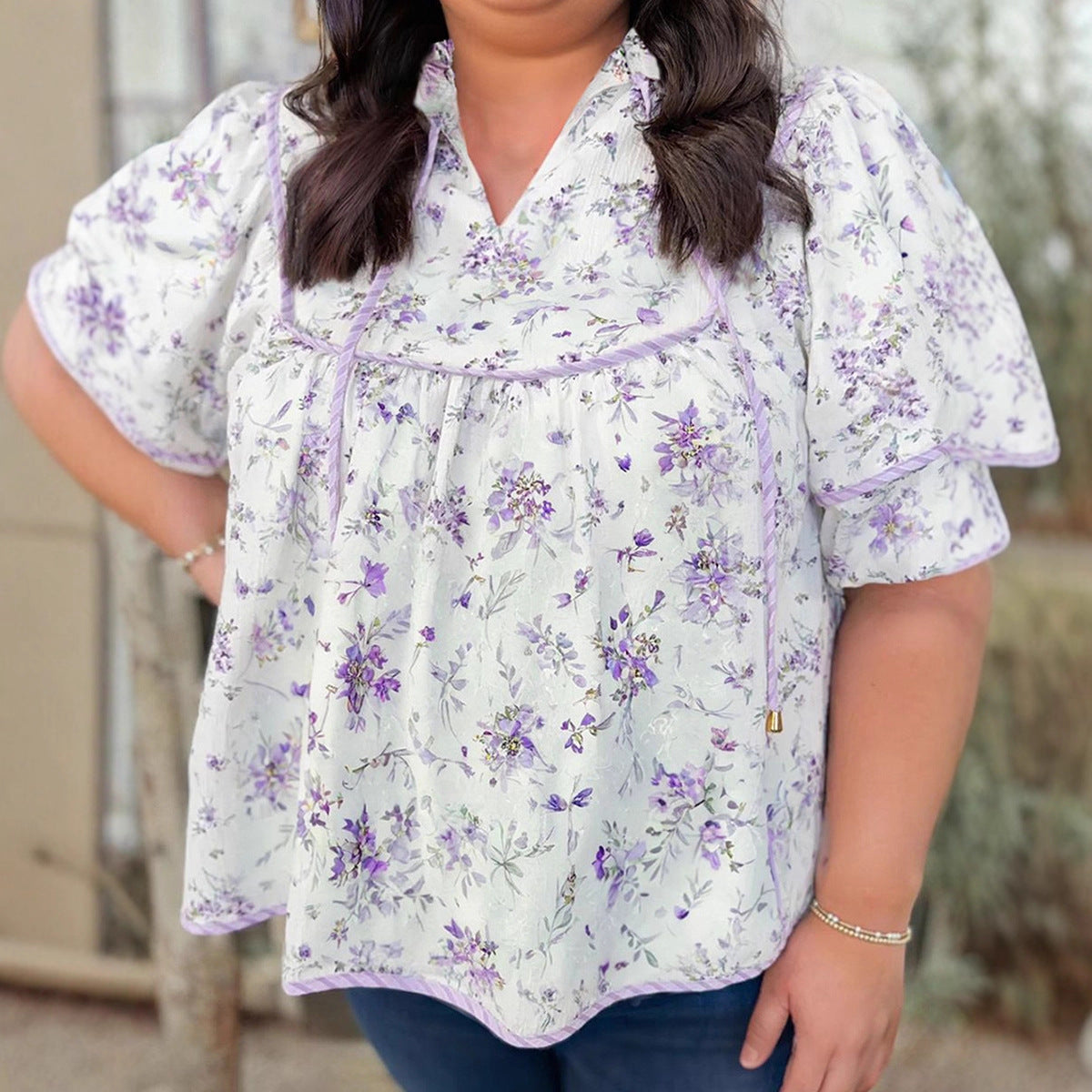 Versatile Printed Chiffon Blouse For Women