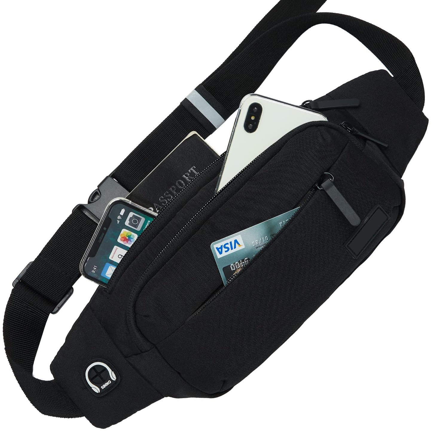 Fashion Casual Multi-functional Mobile Phone Waist Bag