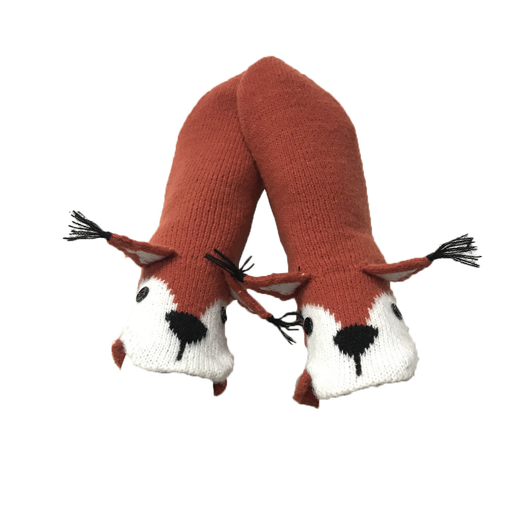 Three Dimensional Cartoon Animal Warm Home Woolen Socks