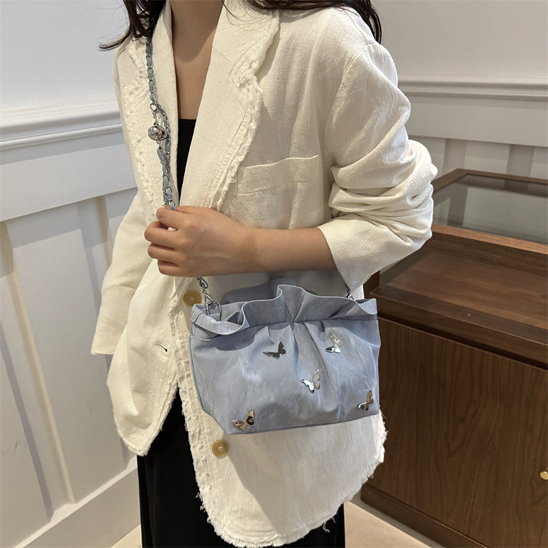 Single Shoulder Crossbody New Small Design Fold Cloud Bag