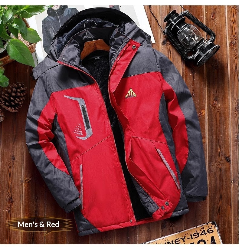 Fleece-lined Heavyweight Cotton Coat For Cold Weather And Warmth
