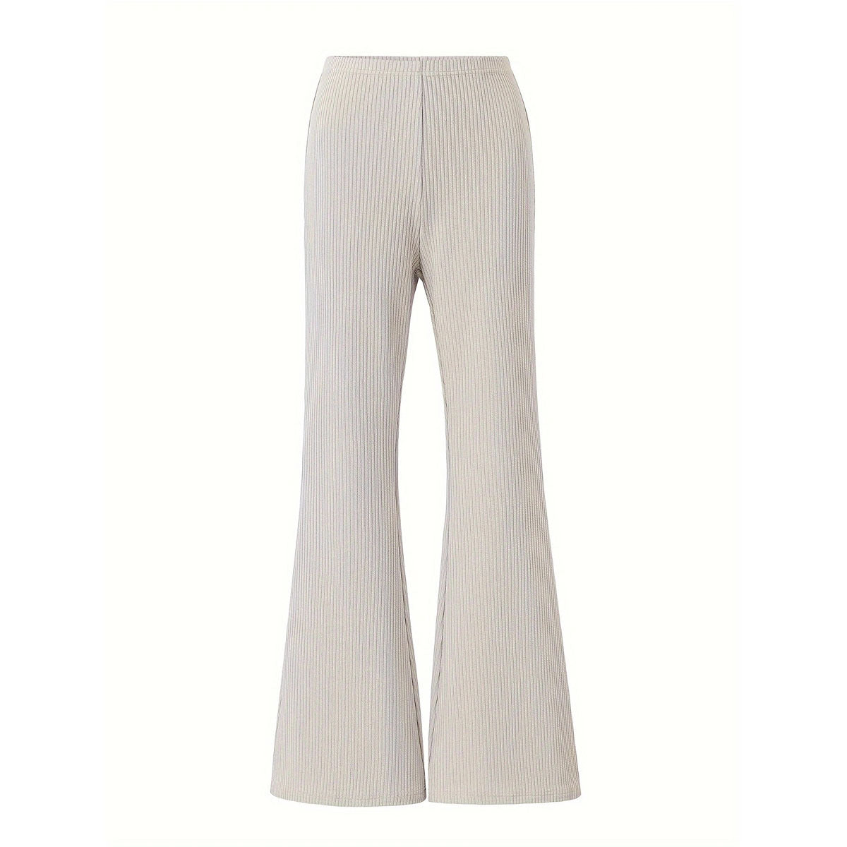 Casual Straight-Leg Yoga Pants Slim-Fit With A Slight Flare At The Hem