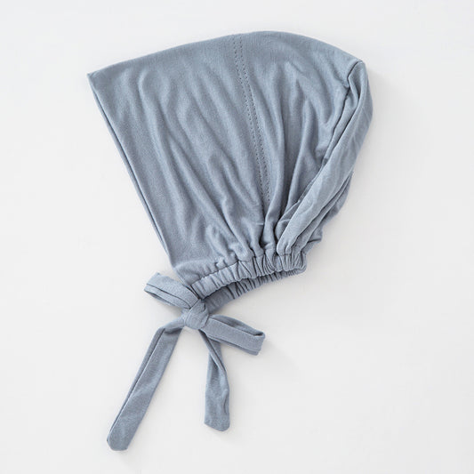 Women's Fashion Solid Color Lace-up Bottoming Hood