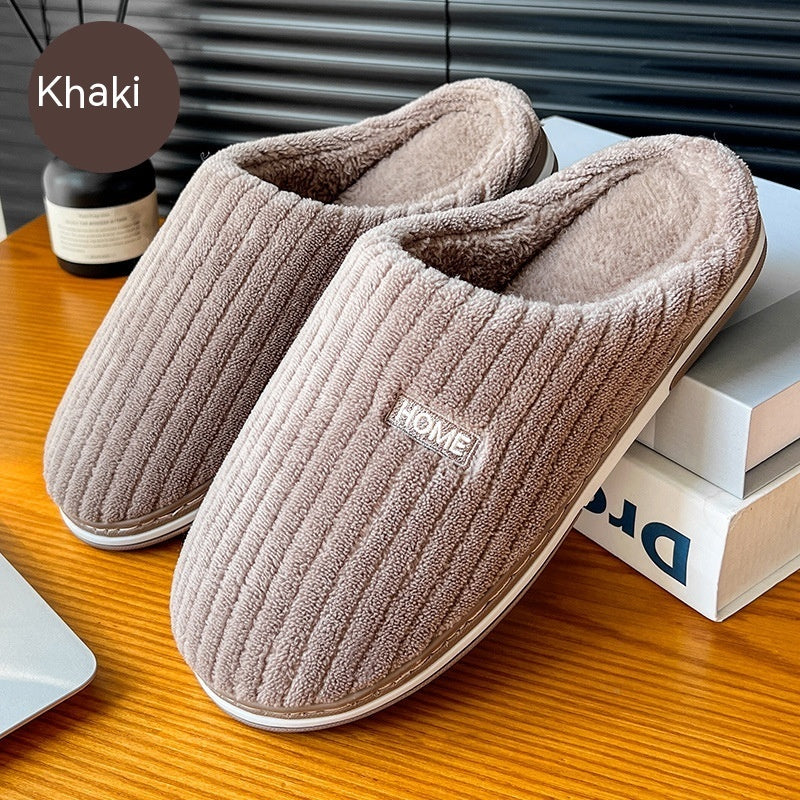 Simple Cotton Slippers Winter Antislip Home