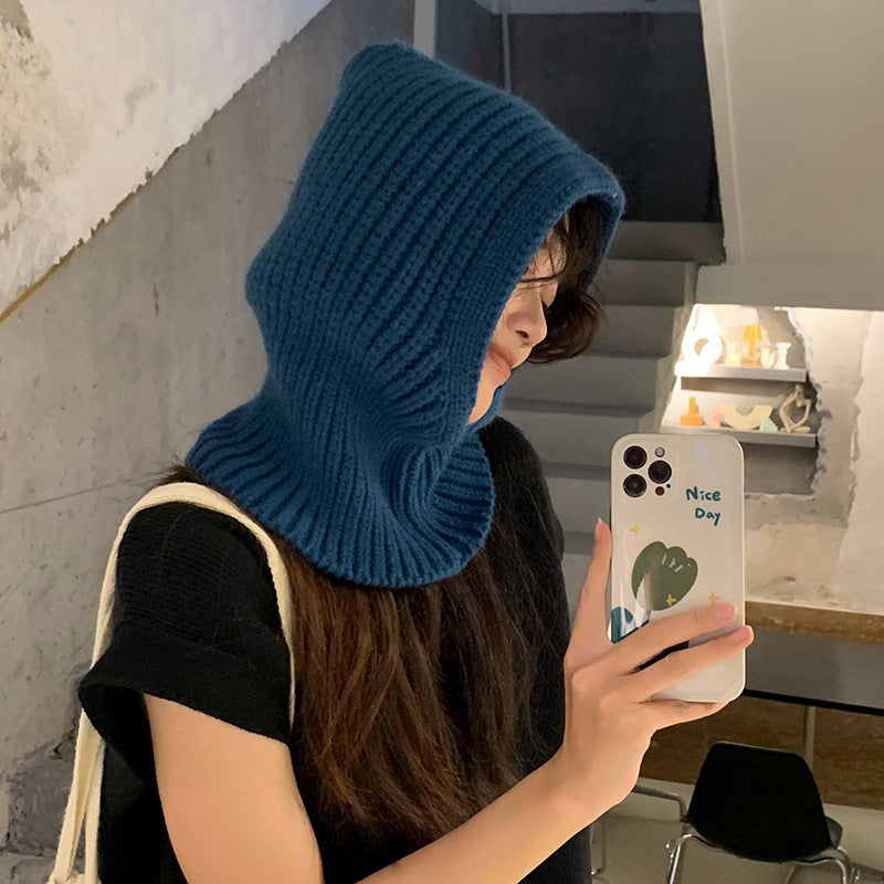 Warm Neck Wrap Wool Hat