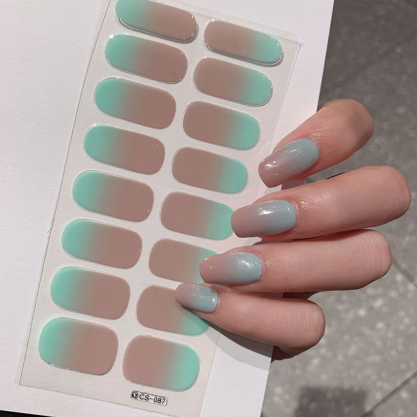 Gradient Color Nail Sticker Spring And Summer Comely Finger