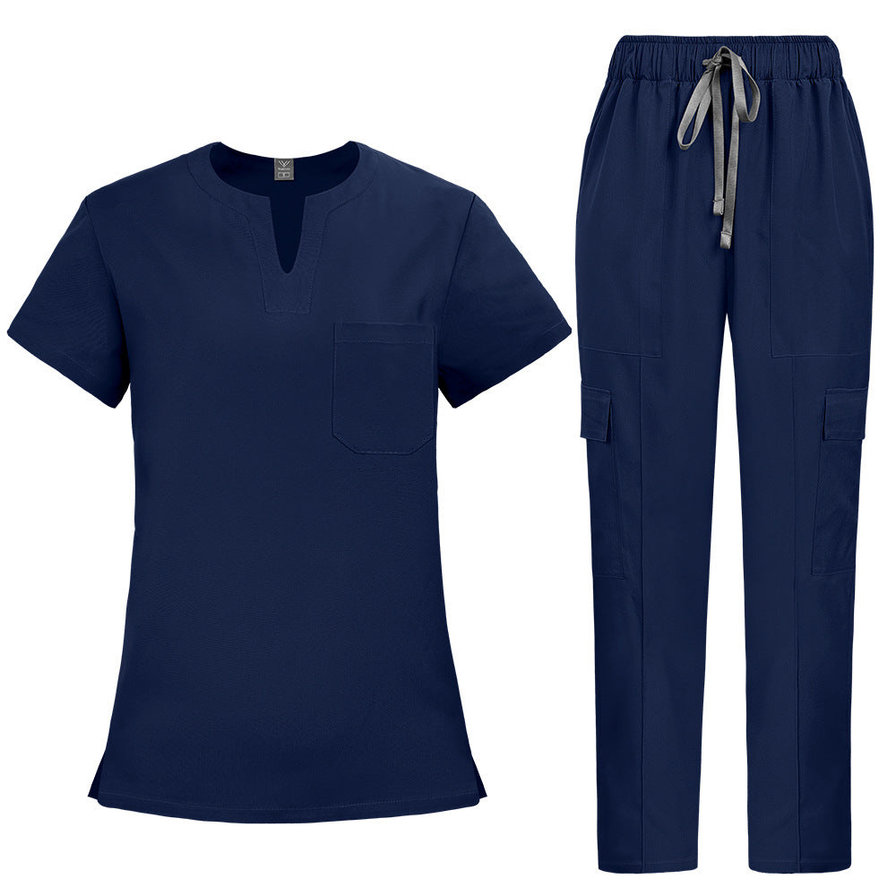 Simple Straight-cut Hand-washing Suit For Nurses