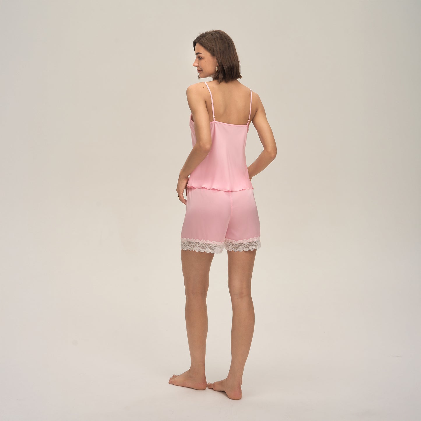 Womens Summer Camisole And Shorts Pajama Set