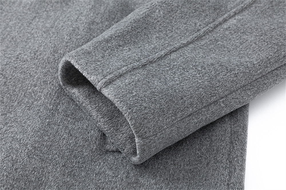 Men's Loose Over Knee Lapel Trench Coat
