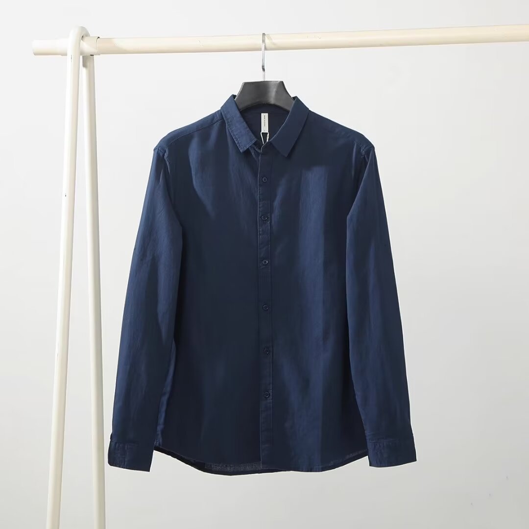 Men's Loose And Simple Artistic Youth Leisure Linen Shirt