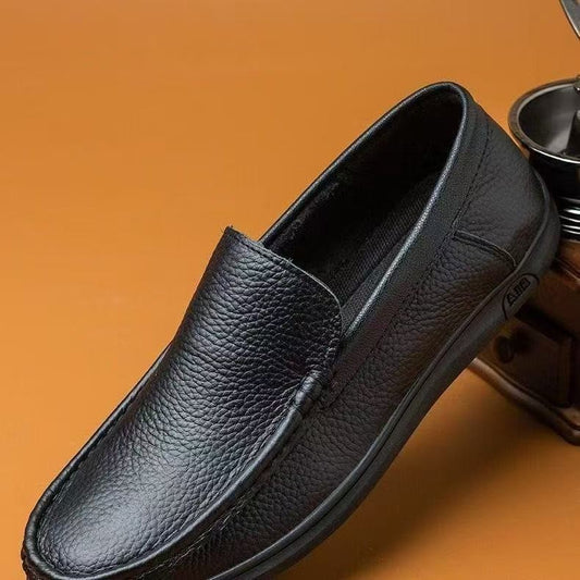 New Soft Leather Slip On Loafers With A Soft Upper