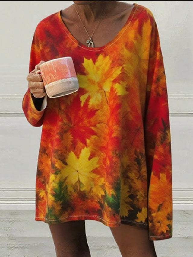 Women's V-neck Three-quarter Sleeve T-shirt