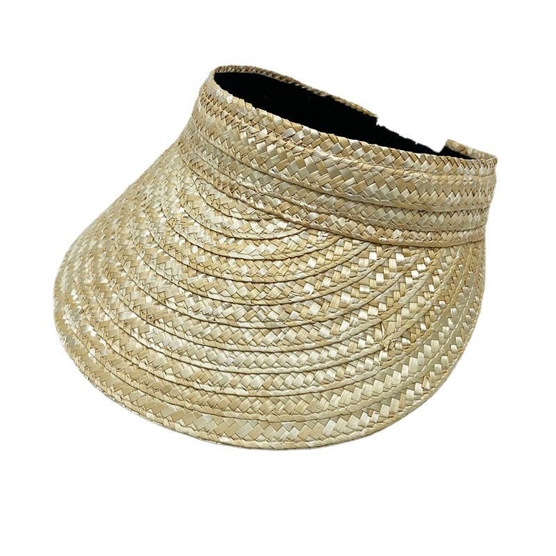 Women's Outdoor Topless Sunshade Straw Hat