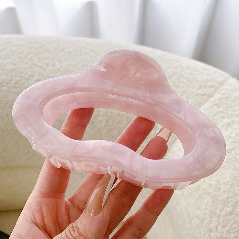 Ornament 4mm Thickened Cellulose Acetate Sheet Grip Barrettes