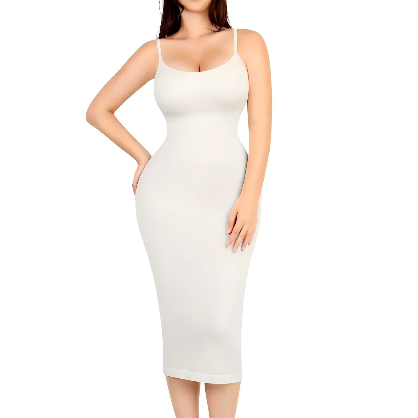 Modal Spaghetti-strap Adjustable Backless Dress