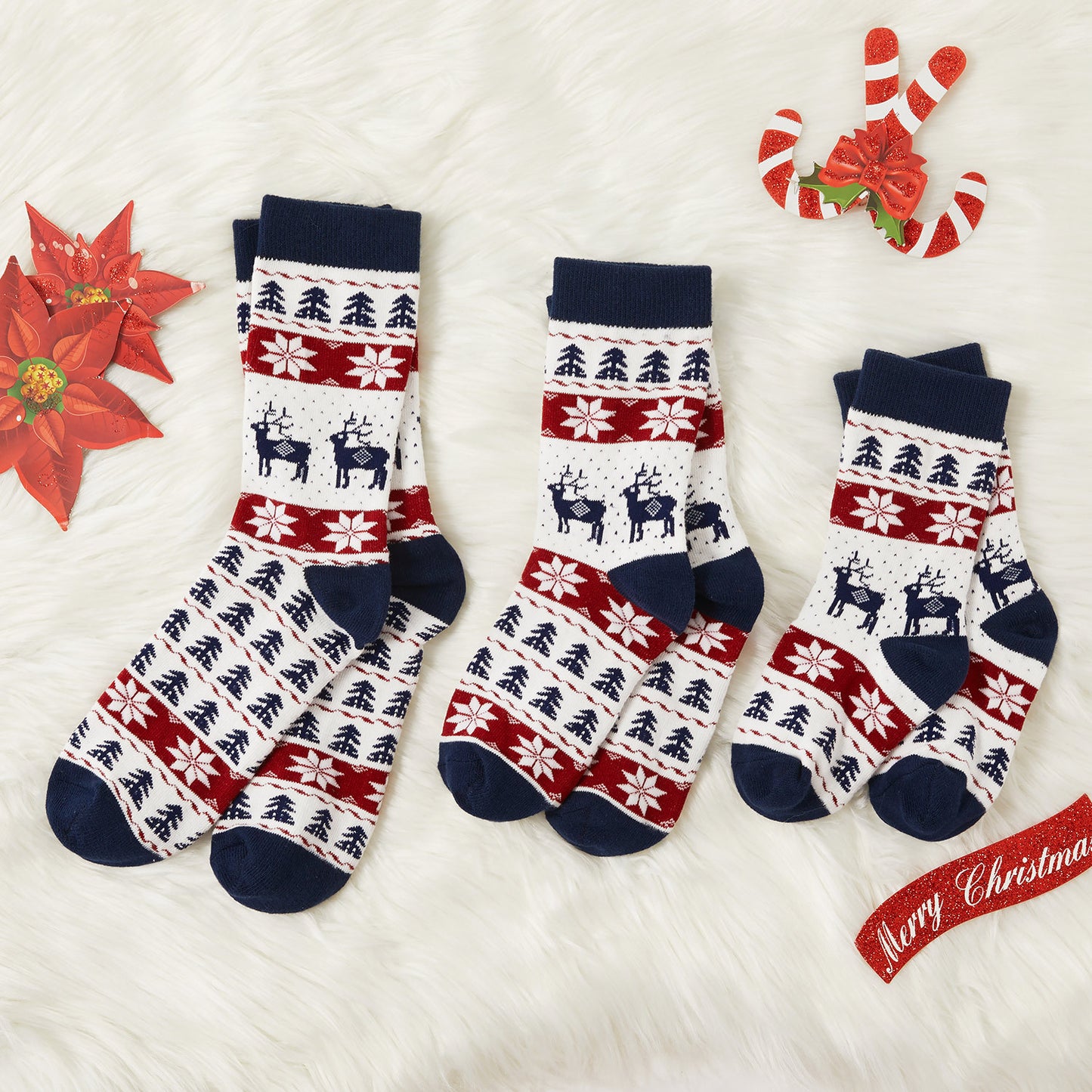 Children's Jacquard Christmas Socks