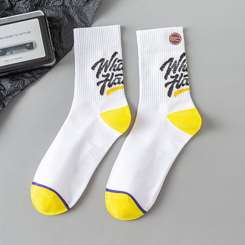 Men's Spring And Summer Mid Cylinder Men's Cotton Socks Four Seasons