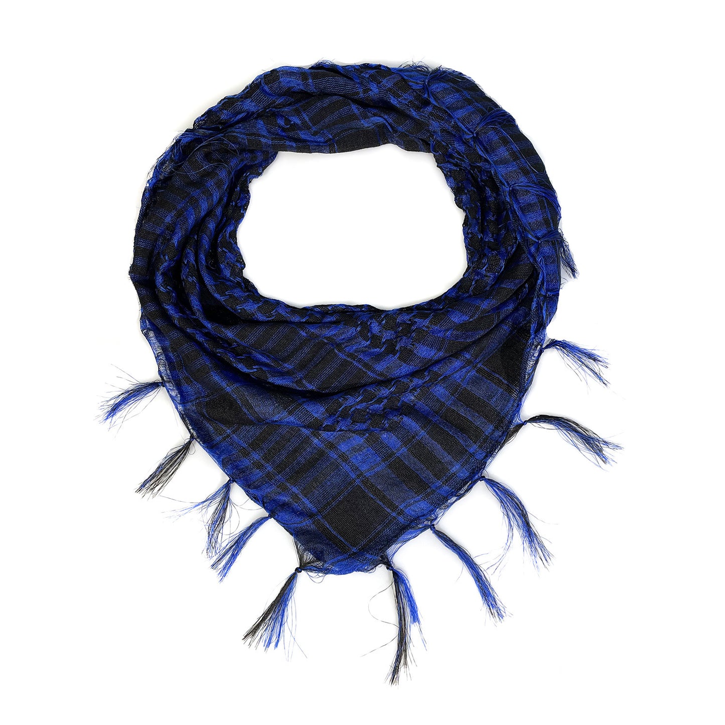 Network Silk Houndstooth Square Keffiyeh Military Fans Tactical Tassel Desert Scarf