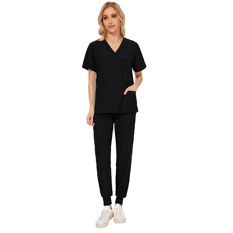 Mint-green Short-sleeve Nurse Jogging Workwear