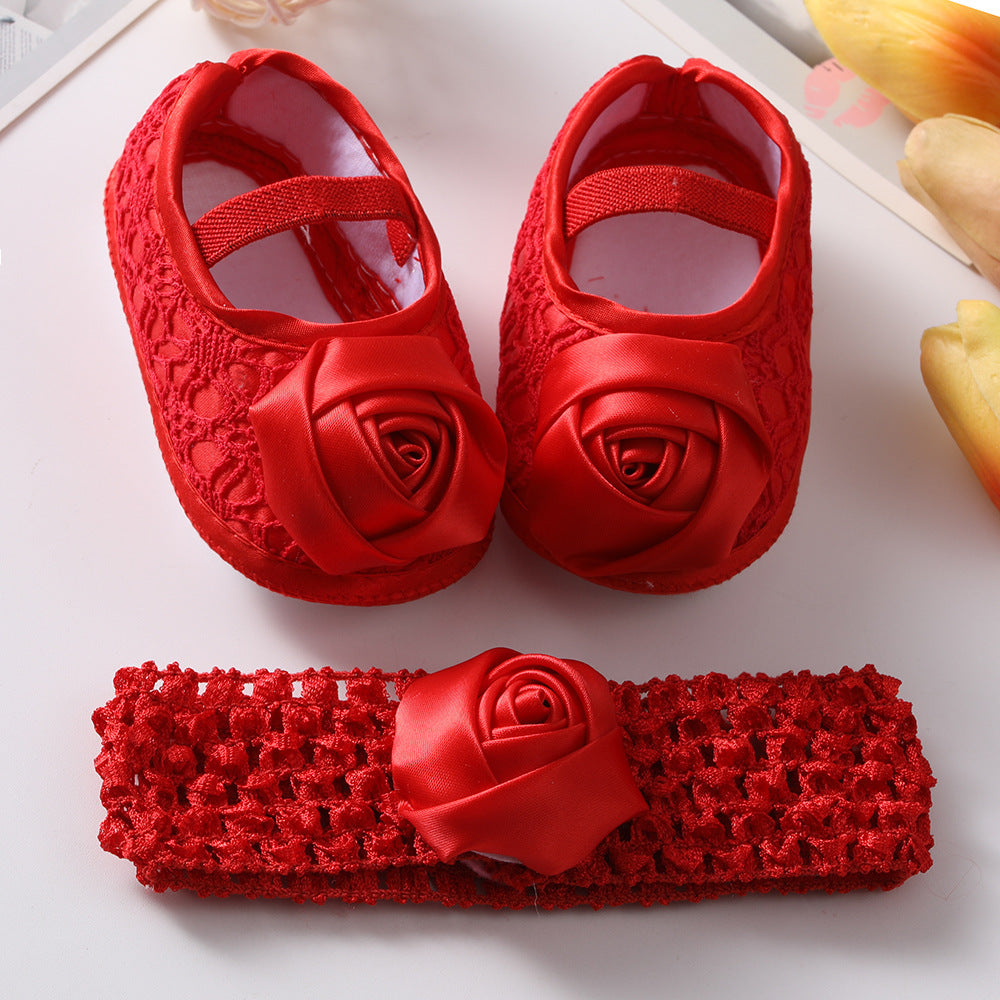 New Baby Shoes Hair Band Set Cute Princess