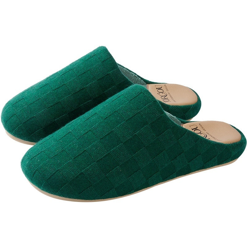 Coral Fleece Thermal Base Cotton Slippers