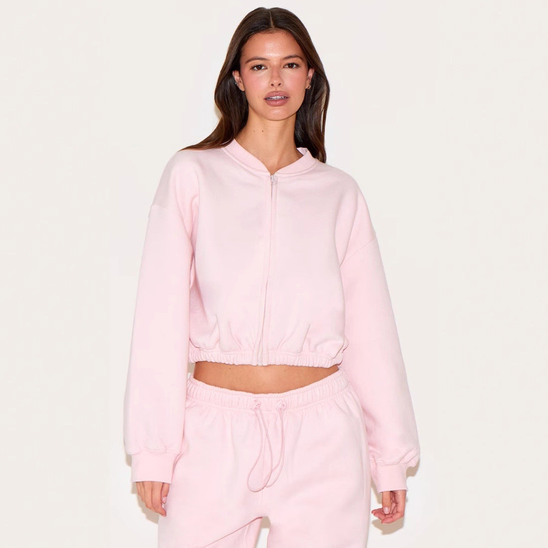 At-home Fashion Slim-fit Belted Cardigan And Pants Set
