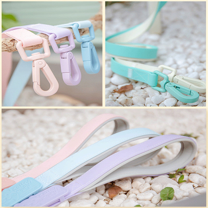 Jelly Color PVC Chest Back Collar Waterproof Pet Products