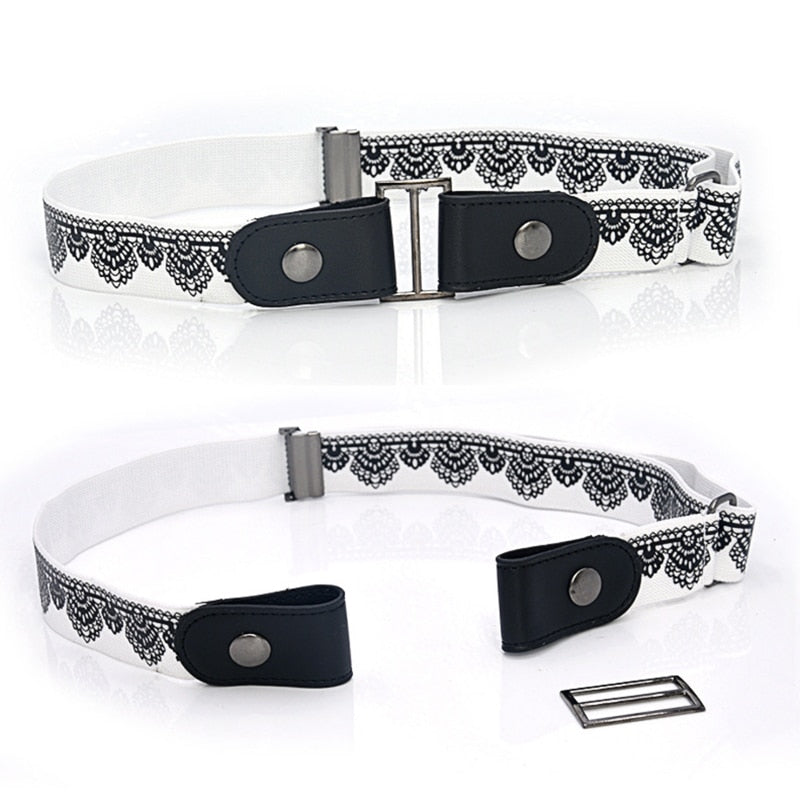 Monochrome Trouser Belt With Elastic Band For Boys And Girls
