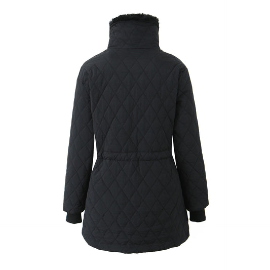 Mid-length Slim-fit Women's Fleece-lined Cotton-padded Cotton-padded