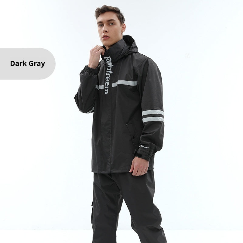 Raincoat Rain Pants Suit Outdoor Fashion Double-layer Split In Stock