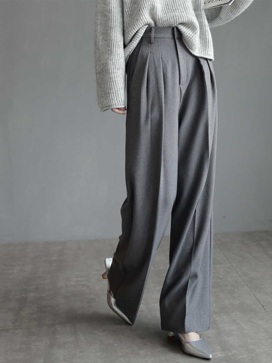 Suit Pants Women's Slim Wide-leg Pants Mopping Floor Straight-leg Trousers