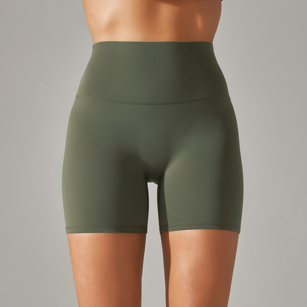 High Waist Peach Hip Tight Belly Trimming Sports Short Shorts