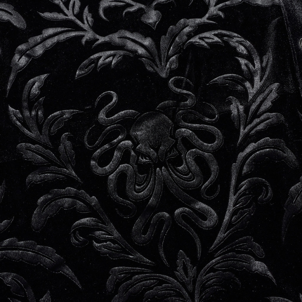 Gothic Court College Style Velvet Men's Shirt
