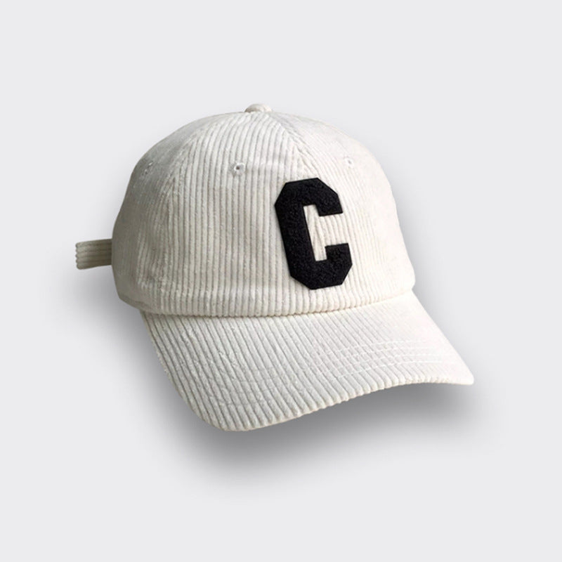 Fashion C Letter Corduroy Baseball Hat