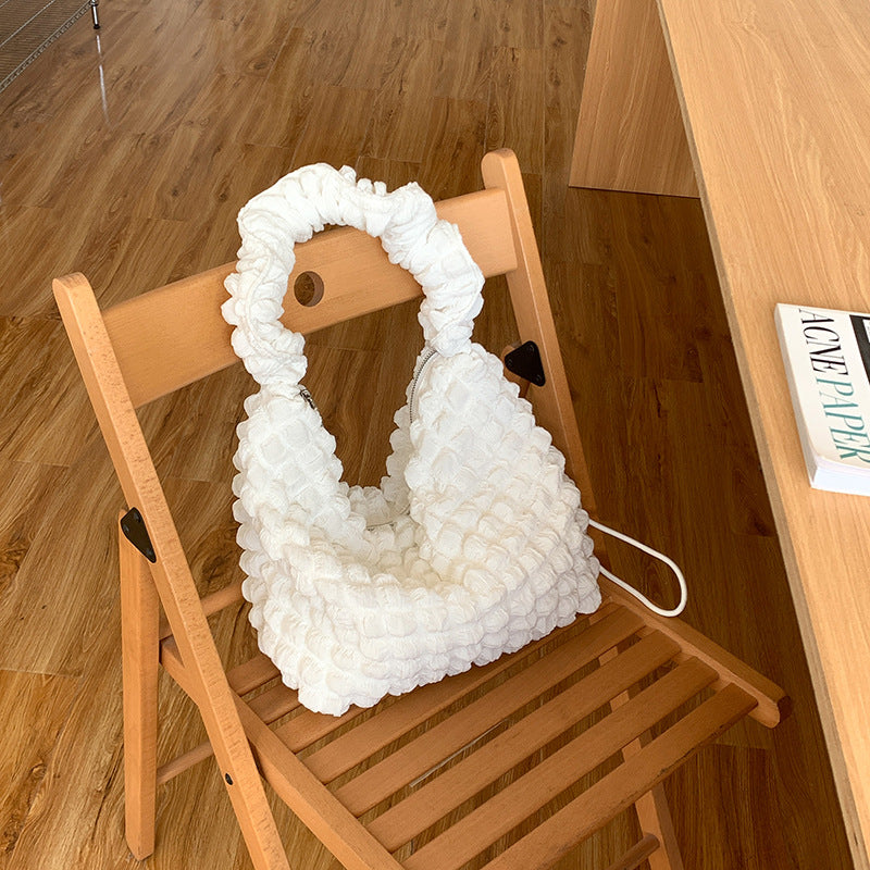 Casual Versatile Large Capacity New Pleated Cloud Bag