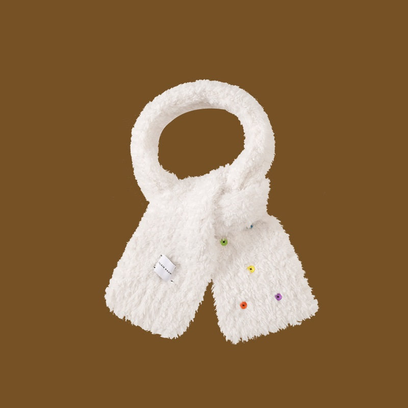 Women's Winter Button Versatile Wool Hat
