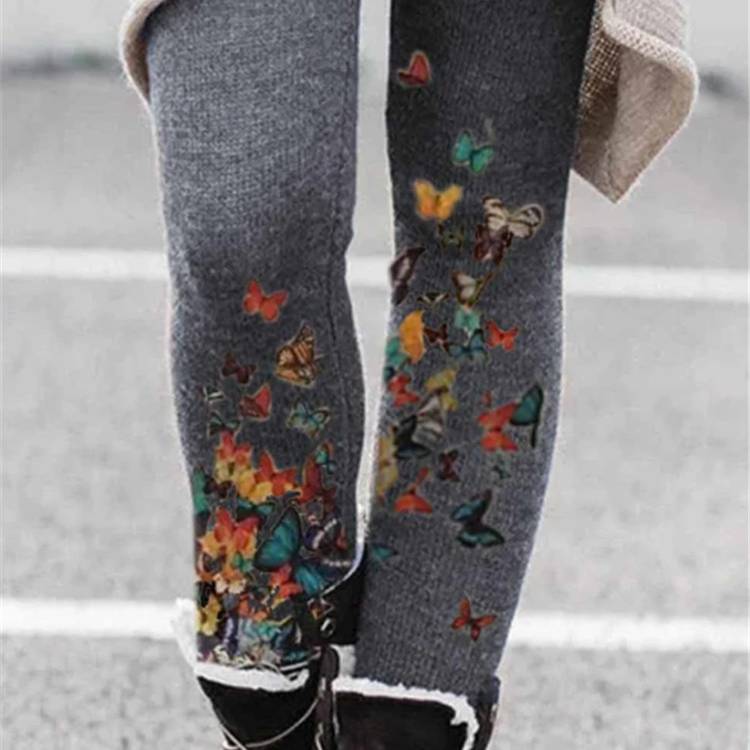 European And American New Pants Spring Printing Fashion Slimming