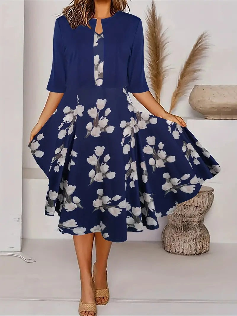 Single Printed Black Quick Drying Skirt