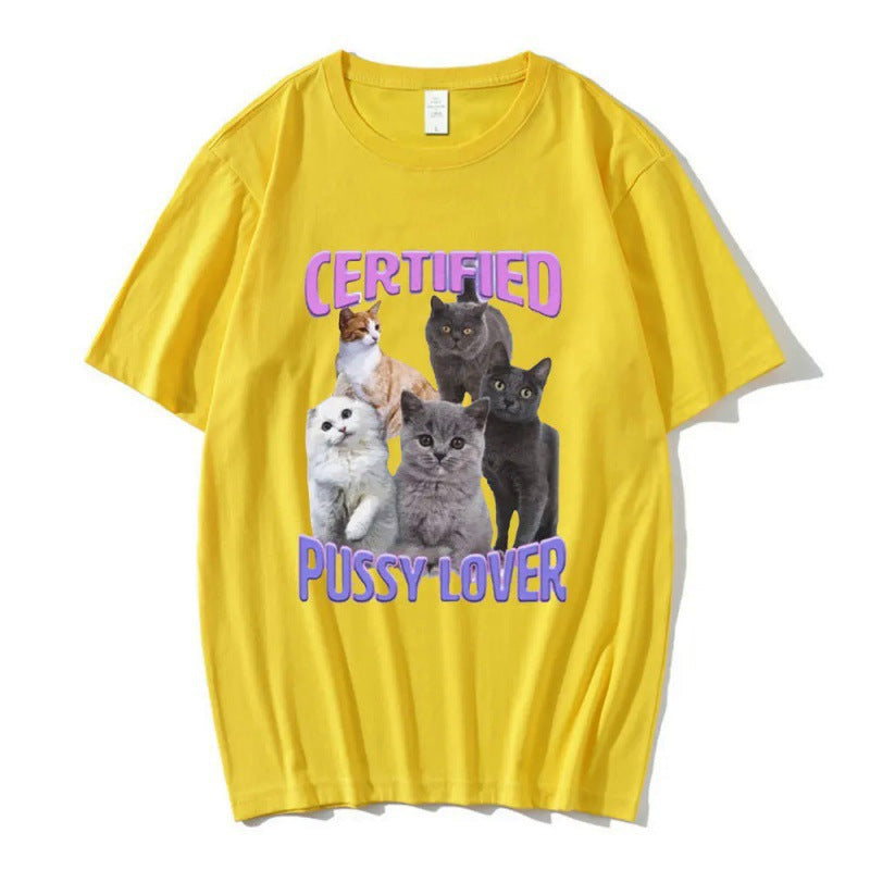 Certified Pussy Lover Cat Meme Shirt