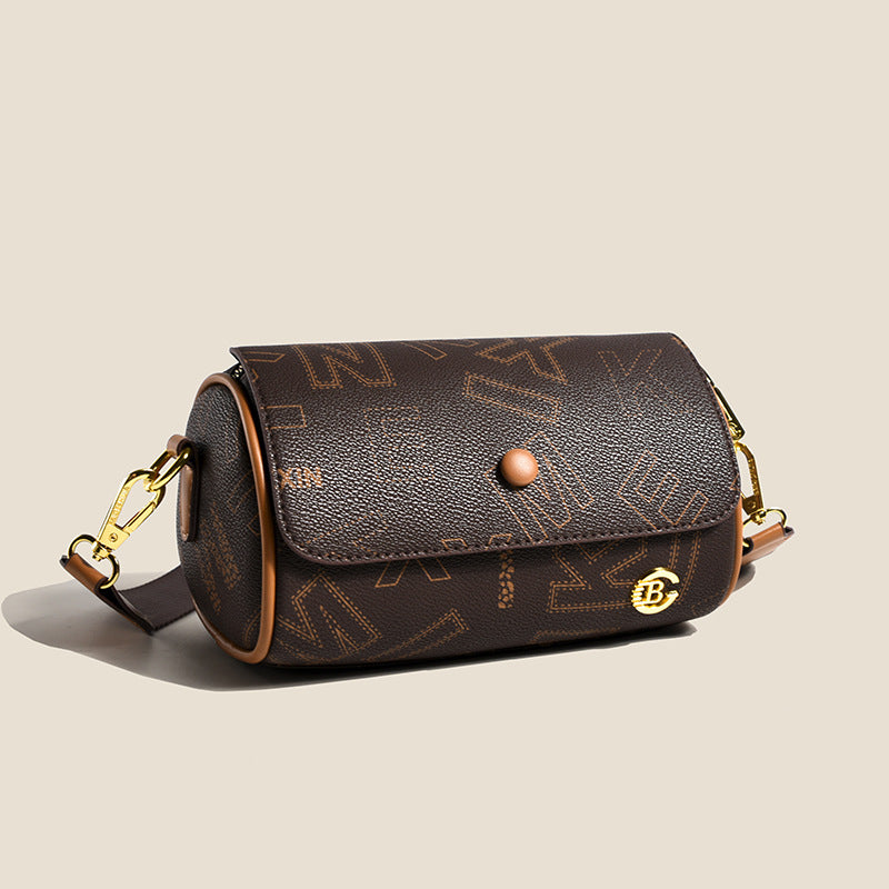 Retro Printed Double-sided Small Women's Fashion All-match Shoulder Messenger Bag