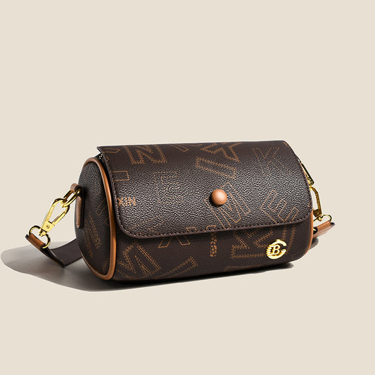 Retro Printed Double-sided Small Women's Fashion All-match Shoulder Messenger Bag