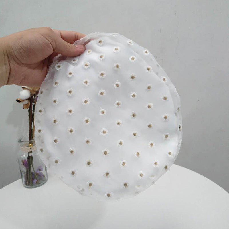 Hat Women Japanese Cute Daisy Mesh Beret